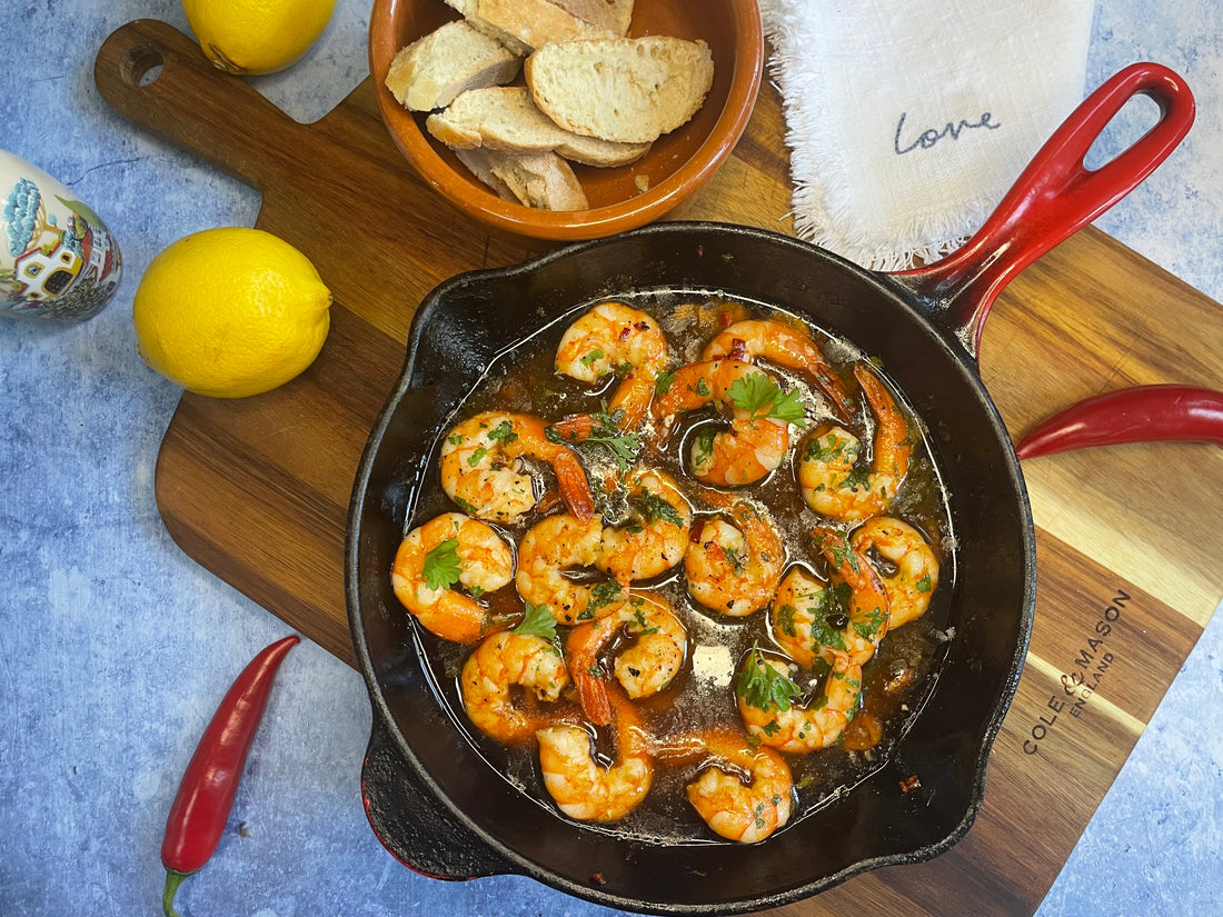 Chilli and Garlic Prawns Cole & Mason UK