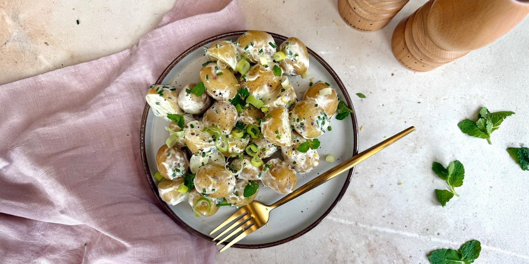 Chives & Mint New Potato Salad