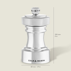 Hoxton Silver Plated Salt & Pepper Mill Set