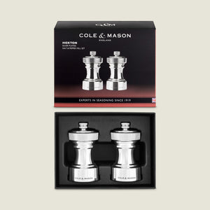 Hoxton Silver Plated Salt & Pepper Mill Set