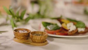 Portobello Olive Wood Pinch Pot Set